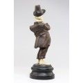 ansamblu de statuete " Klezmer Band". sculptura in fildes si lemn. cca 1900